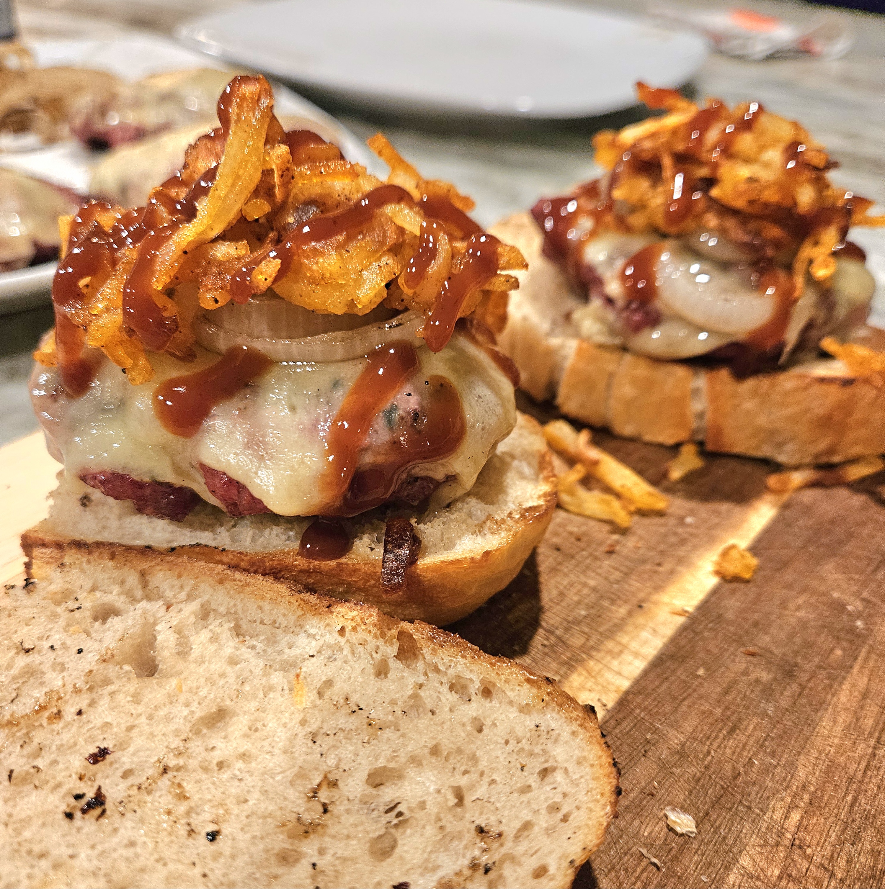 Sourdough Patty Melt with Hashbrowns