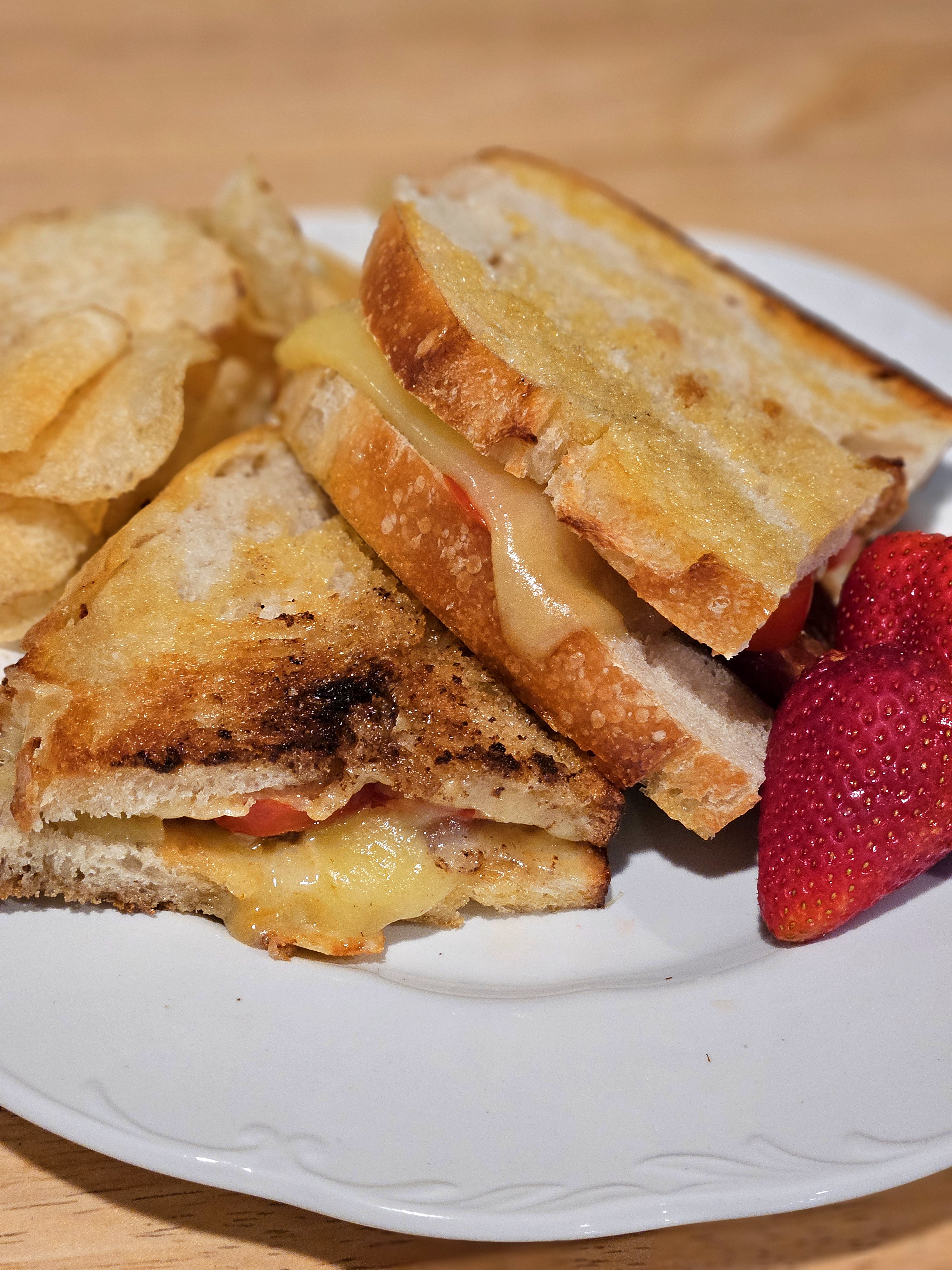 Grilled Bacon Cheese Tomato Sandwich