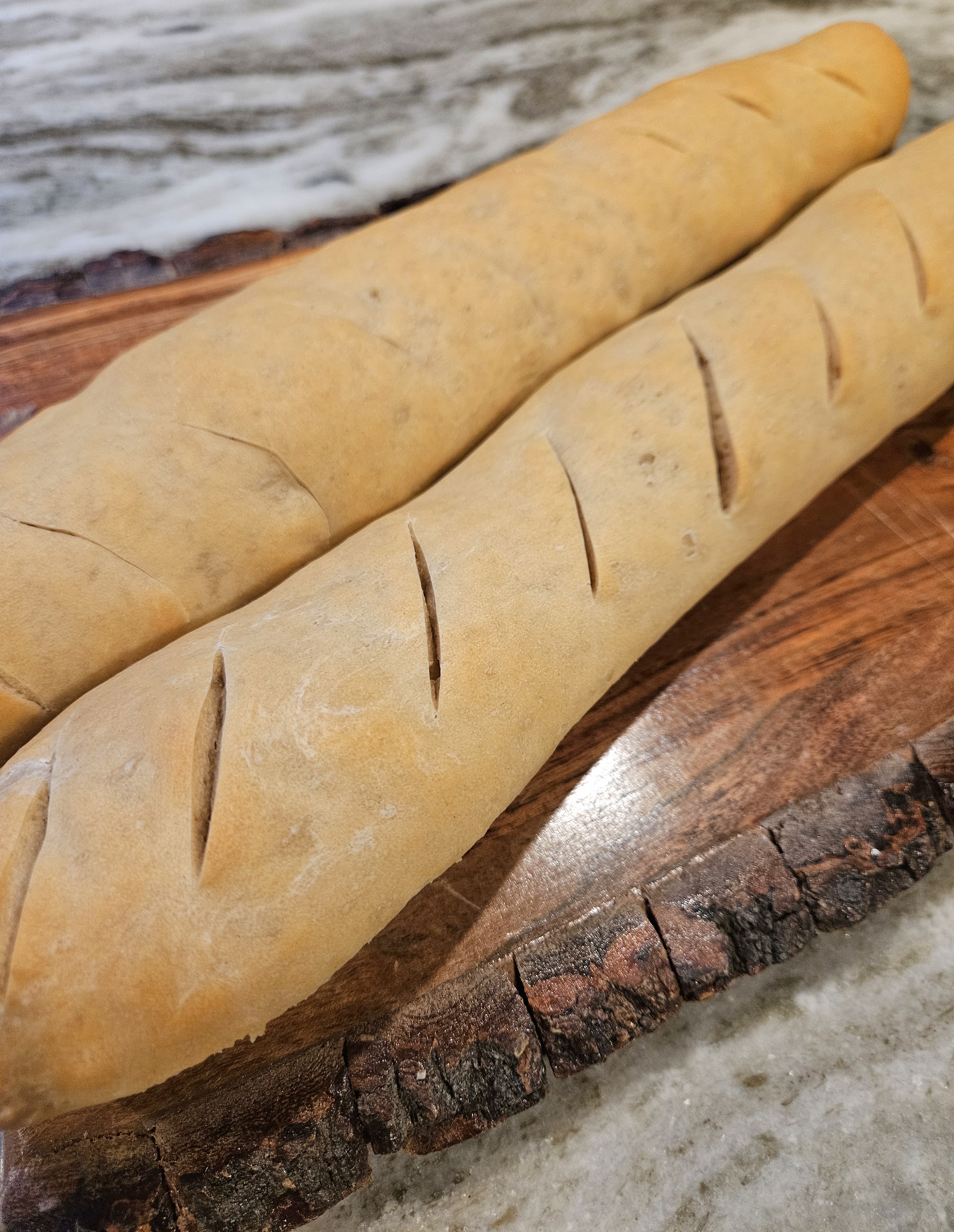 Simple Same Day Sourdough Baguettes