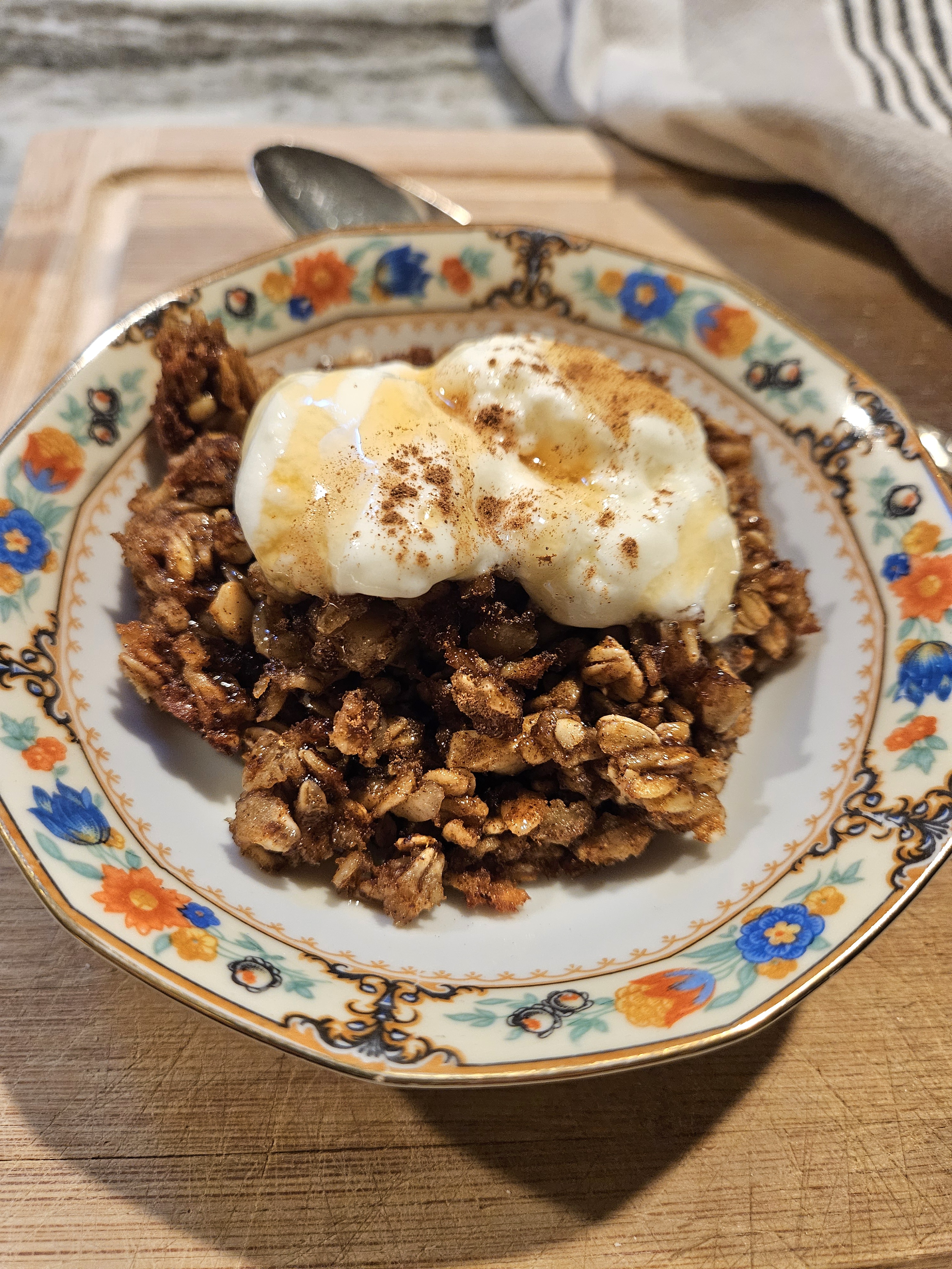 Pumpkin Spice Baked Oatmeal
